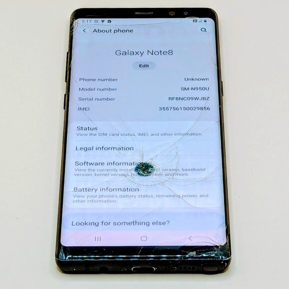 Samsung Galaxy Note8 64GB Black (Unlocked) #19*** - Picture 7 of 8